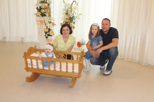 Eliška Nunvářová s rodinou