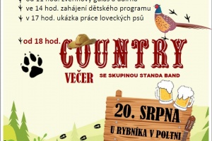 Odpoledne s myslivci, country večer - web