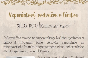 Vzpomínkový večer s Tónikou